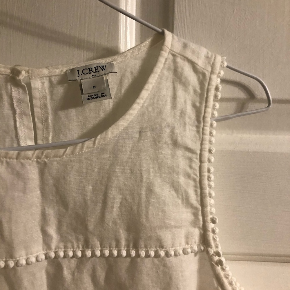 J.crew linen sleeveless top